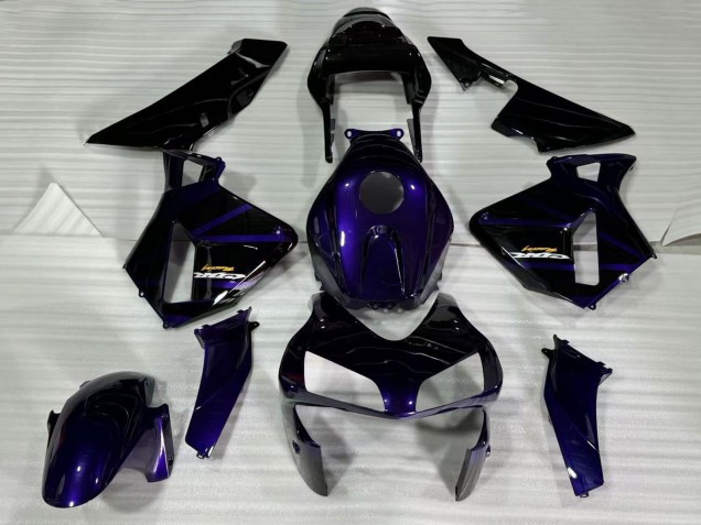 Carene Moto Honda CBR600RR 2003-2004 - Blu Scuro Nero Lucido