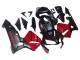 Carene Moto Honda CBR600RR 2003-2004 - Rosso Nero Lucido Nero Opaco