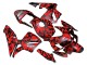 Carene Moto Honda CBR600RR 2003-2004 - Nero Rosso Grigio Camouflage