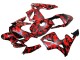 Carene Moto Honda CBR600RR 2003-2004 - Nero Rosso Grigio Camouflage