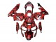 Carene Moto Honda CBR600RR 2003-2004 - Nero Rosso Grigio Camouflage