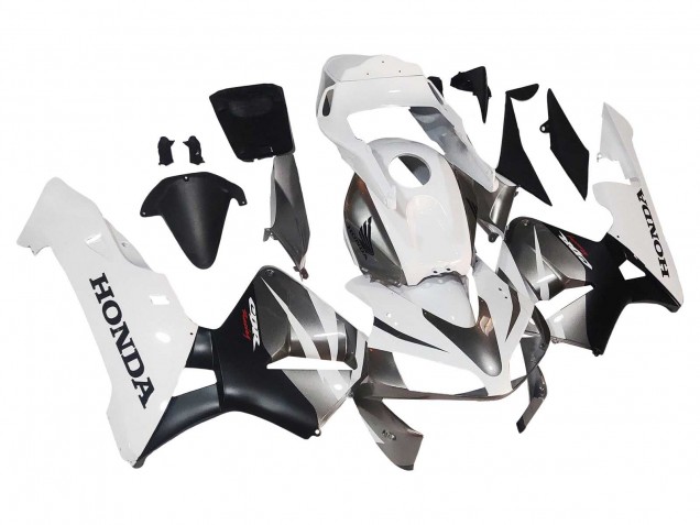 Carene Moto Honda CBR600RR 2003-2004 - Bianco Nero Opaco Corsa