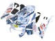 Carene Moto Honda CBR600RR 2003-2004 - Bianco Blu Rosso Nastro Azzurro 46