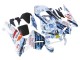 Carene Moto Honda CBR600RR 2003-2004 - Bianco Blu Rosso Nastro Azzurro 46