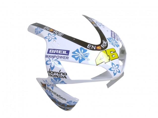 Carene Moto Honda CBR600RR 2003-2004 - Bianco Blu Rosso Nastro Azzurro 46