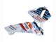 Carene Moto Honda CBR600RR 2003-2004 - Bianco Blu Rosso Nastro Azzurro 46