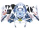 Carene Moto Honda CBR600RR 2003-2004 - Bianco Blu Rosso Nastro Azzurro 46
