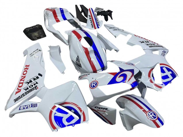 Carene Moto Honda CBR600RR 2003-2004 - Bianco Rosso Blu