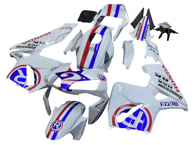 Carene Moto Honda CBR600RR 2003-2004 - Bianco Rosso Blu