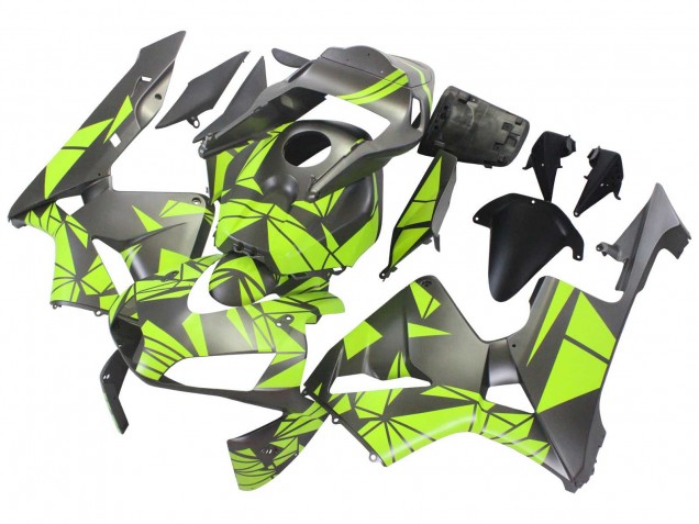 Carene Moto Honda CBR600RR 2003-2004 - Giallo Nero Opaco