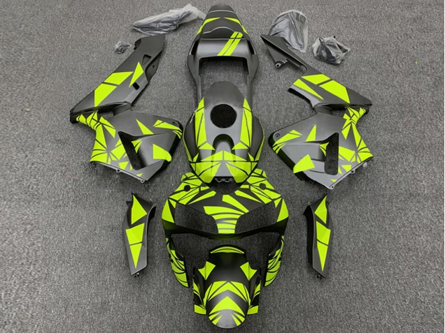Carene Moto Honda CBR600RR 2003-2004 - Giallo Nero Opaco