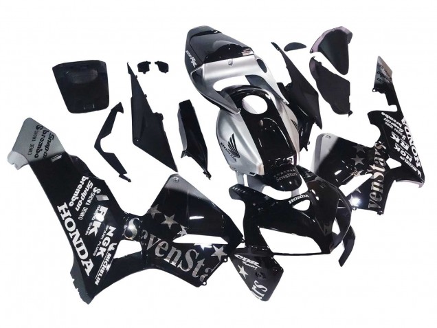 Carene Moto Honda CBR600RR 2005-2006 - Nero Argento SevenStars