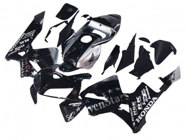 Carene Moto Honda CBR600RR 2005-2006 - Nero Argento SevenStars