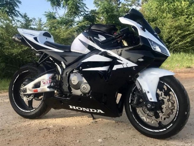 Carene Moto Honda CBR600RR 2005-2006 - Nero Bianco