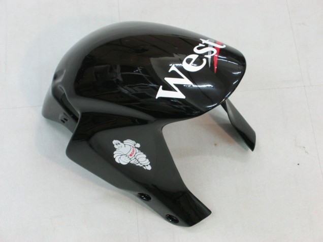 Carene Moto Honda CBR600RR 2005-2006 - Nero Lucido Bianco West