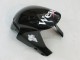 Carene Moto Honda CBR600RR 2005-2006 - Nero Lucido Bianco West