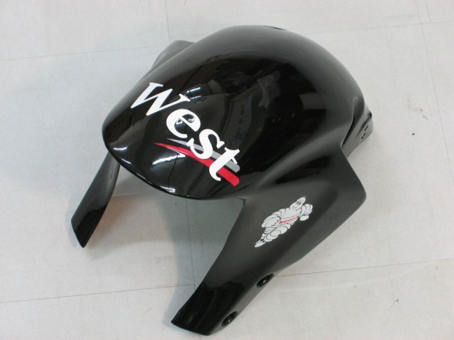 Carene Moto Honda CBR600RR 2005-2006 - Nero Lucido Bianco West