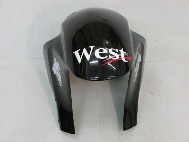 Carene Moto Honda CBR600RR 2005-2006 - Nero Lucido Bianco West
