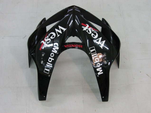Carene Moto Honda CBR600RR 2005-2006 - Nero Lucido Bianco West