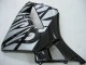 Carene Moto Honda CBR600RR 2005-2006 - Nero Lucido Grigio Fiamma