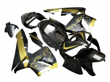 Carene Moto Honda CBR600RR 2005-2006 - Nero Oro Fibra di Carbonio