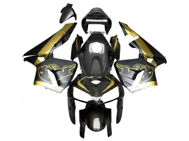 Carene Moto Honda CBR600RR 2005-2006 - Nero Oro Fibra di Carbonio
