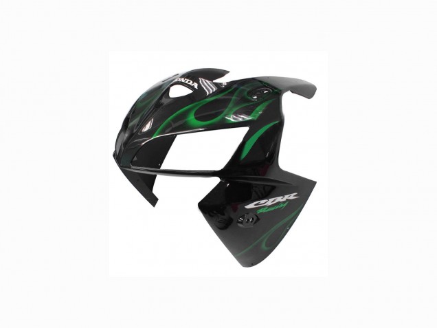 Carene Moto Honda CBR600RR 2005-2006 - Nero Lucido Verde Fiamma