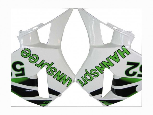 Carene Moto Honda CBR600RR 2005-2006 - Verde Bianco Nero Hannspree 52