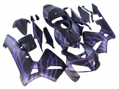 Carene Moto Honda CBR600RR 2005-2006 - Nero Opaco Viola