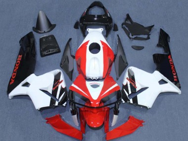 Carene Moto Honda CBR600RR 2005-2006 - Rosso Bianco Nero