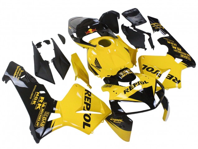 Carene Moto Honda CBR600RR 2005-2006 - Giallo Nero Repsol
