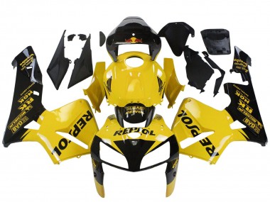 Carene Moto Honda CBR600RR 2005-2006 - Giallo Nero Repsol
