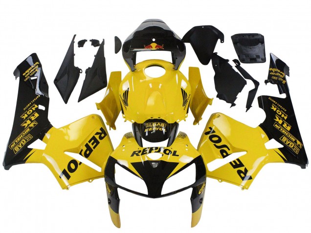 Carene Moto Honda CBR600RR 2005-2006 - Giallo Nero Repsol