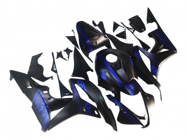 Carene Moto Honda CBR600RR 2007-2008 - Nero Opaco Blu Repsol