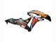 Carene Moto Honda CBR600RR 2007-2008 - Nero Opaco Arancia Rosso Rossi Repsol 46