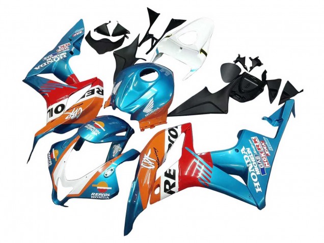 Carene Moto Honda CBR600RR 2007-2008 - Arancia Bianco Rosso Blu Repsol