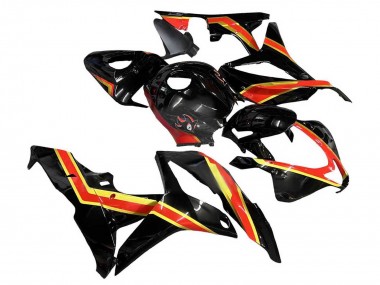 Carene Moto Honda CBR600RR 2007-2008 - Rosso Oro Nero Lucido
