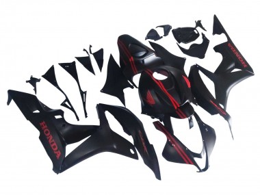 Carene Moto Honda CBR600RR 2007-2008 - Nero Opaco Rosso