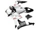 Carene Moto Honda CBR600RR 2007-2008 - Bianco Nero Opaco Rosso Repsol