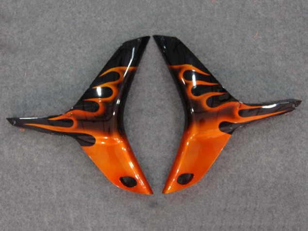 Carene Moto Honda CBR600RR 2007-2008 - Nero Lucido Arancia Fiamma