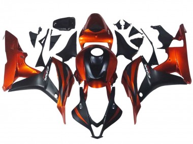 Carena Moto Honda CBR600RR 2007-2008 - Arancia Nero Opaco