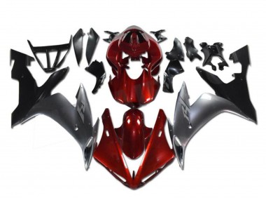 Carene Moto Yamaha YZF R1 2002-2003 - Rosso Argento Nero