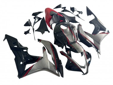 Carene Moto Honda CBR600RR 2007-2008 - Argento Rosso Nero Lucido