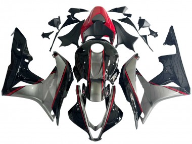 Carene Moto Honda CBR600RR 2007-2008 - Argento Rosso Nero Lucido