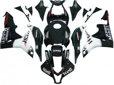 Carene Moto Honda CBR600RR 2007-2008 - Nero Lucido Bianco West