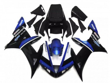 Carene Moto Yamaha YZF R1 2002-2003 - Nero Bianco Blu