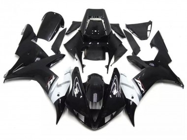 Carene Moto Yamaha YZF R1 2002-2003 - Nero Lucido Bianco Argento