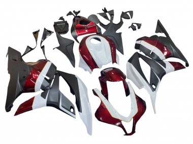 Carene Moto Honda CBR600RR 2009-2012 - Bianco Rosso Nero Opaco