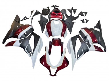 Carene Moto Honda CBR600RR 2009-2012 - Bianco Rosso Nero Opaco