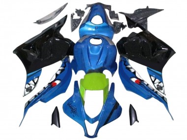 Carene Moto Honda CBR600RR 2009-2012 - Blu Verde Nero Lucido Squalo